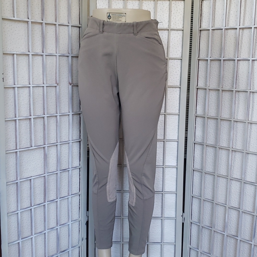 Ariat high rise  horse riding woman olive gray padded woman  pants size …